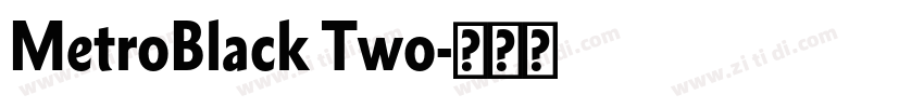 MetroBlack Two字体转换